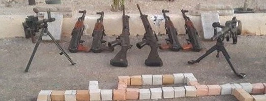 Border troops seize huge amount of weapons at Salloum