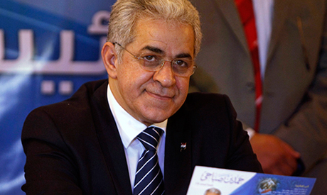 Hamdeen Sabahi vows to maintain a “civilian democratic system” in a live TV interview