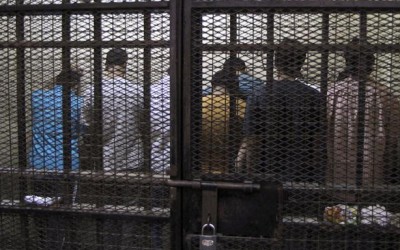 Cairo court tries men in mob sex assault cases