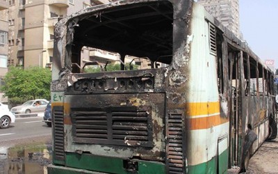 Greater Cairo public transportation utilities attacked